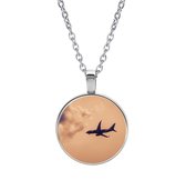 ONEFINITY Vliegtuigketting, 925 sterling zilver, hartvormige vliegtuighanger, vliegtuig, sieraden, Valentijnsdag, cadeau voor dames, Sterling zilver, Geen edelsteen ONEFINITY Vliegtuigketting, 925 sterling zilver, hartvormige vliegtuighanger, vliegtuig, sieraden, Valentijnsdag, cadeau voor dames, Sterling zilver, Geen edelsteen