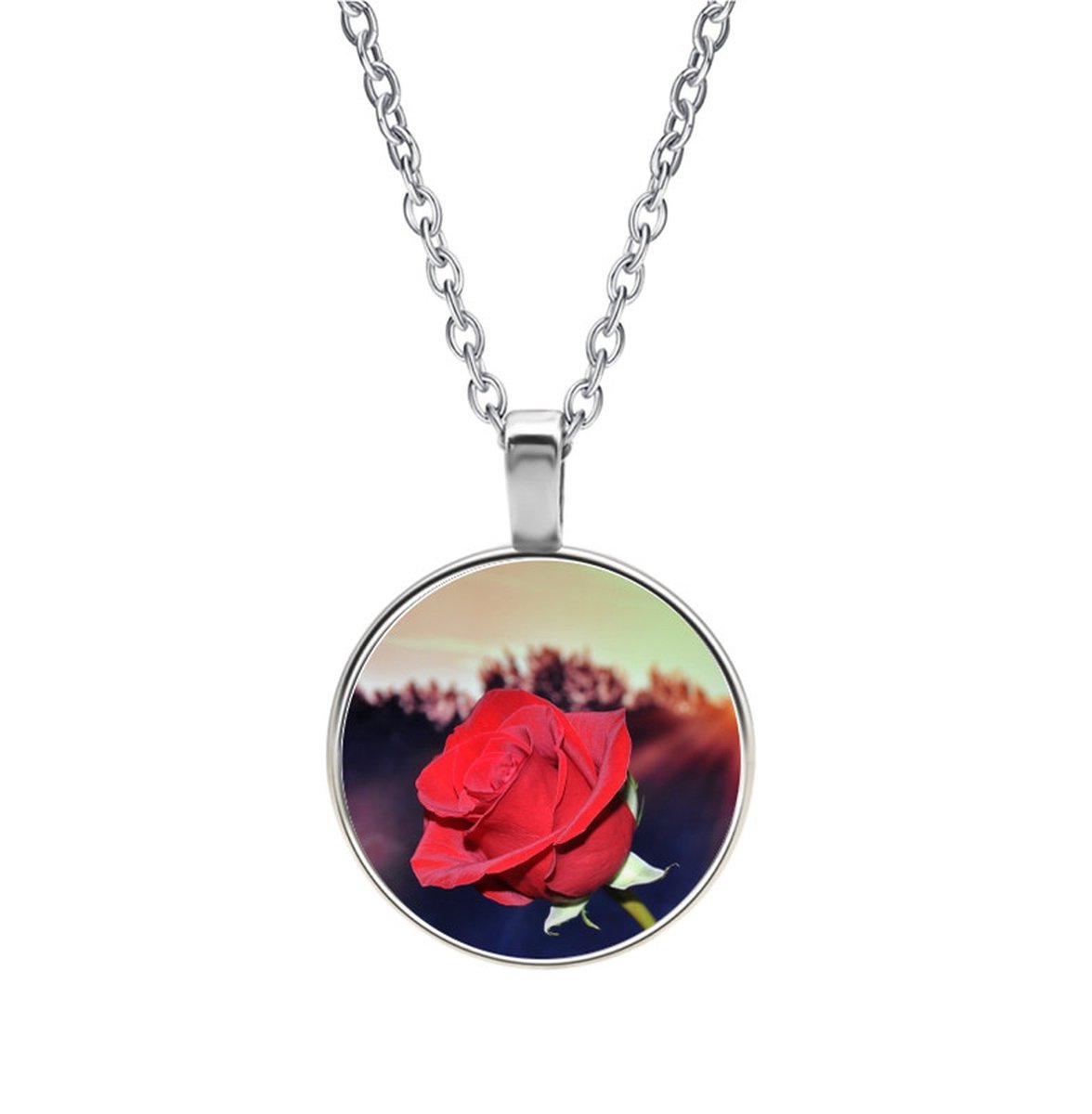 Ketting Glas - Roos