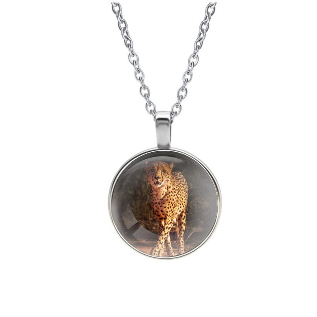 Ketting Glas - Luipaard