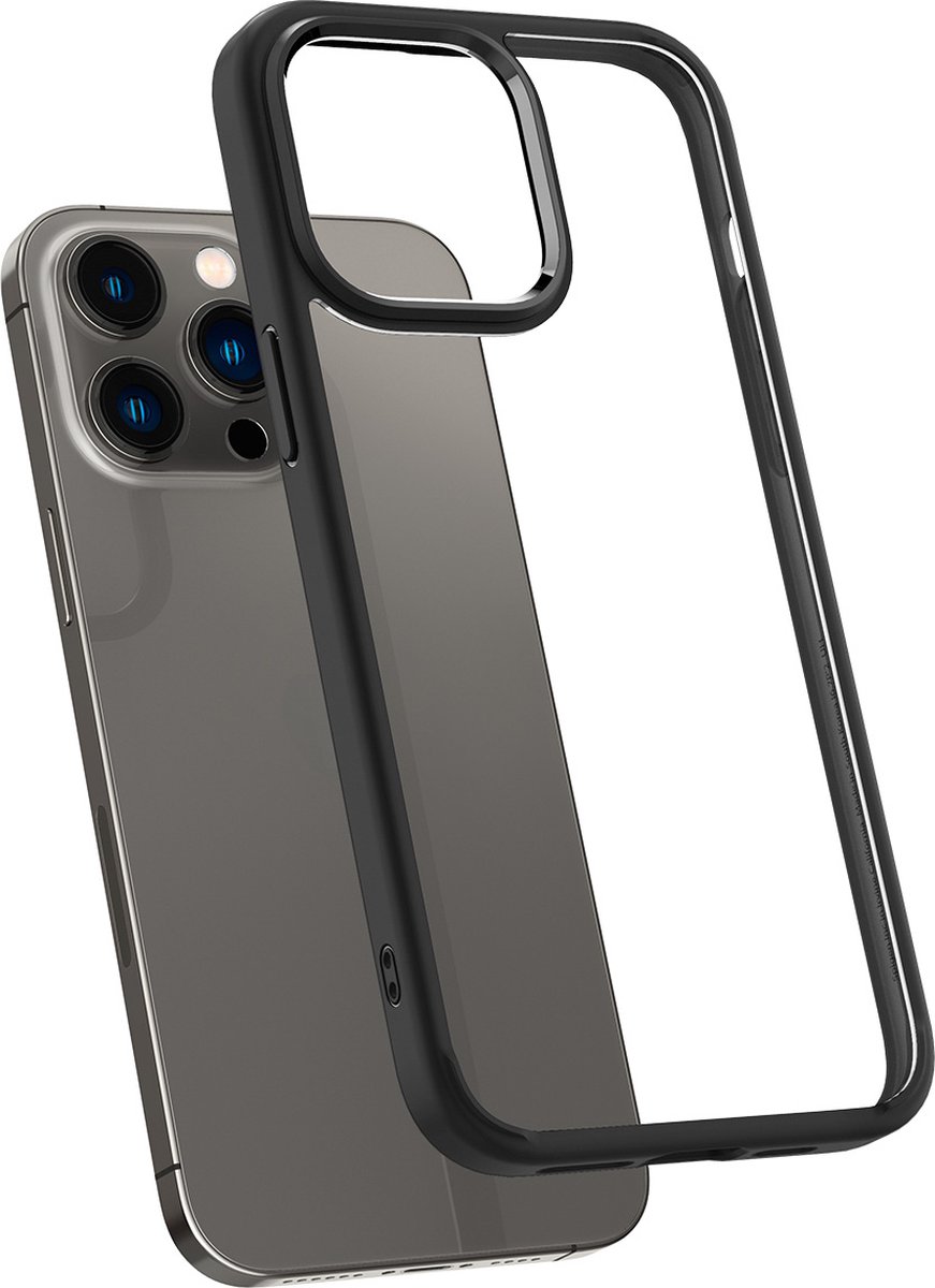 Spigen Crystal Hybrid Hoesje Geschikt voor Apple iPhone 14 Pro Max Zwart