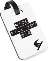 Étiquette de bagage Hopitrix colorée pour Valises - Ride Till You Die