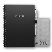 MOYU Ringband A5 - Premium Hardcover -  Business Black - Uitwisbaar Notitieboek - Duurzaam Steenpapier