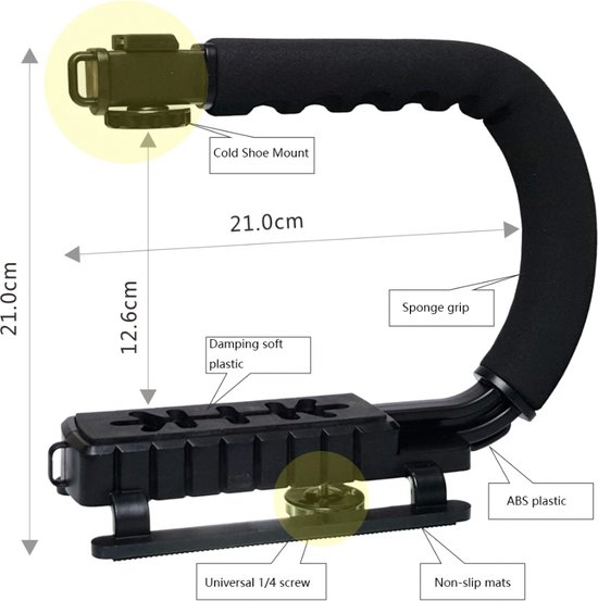 Capsaver U-Vormige Video Handvat Beugel Camera Hou... – Vicedeal