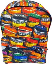 Schoolrugzak Met koffer - Gekleurde badges - Rugzak  - Maat: 42.5x30x14cm - Multikleur