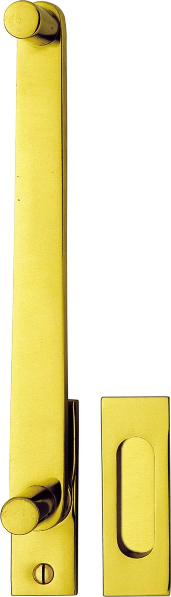 Bisschop hefschuifdeurgreep plaat 105x35mm opening blind croom mat