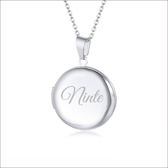 Pendentif Photo Avec Chaîne Et Gravure Prénom - Ninte
