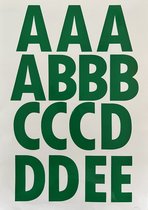 plakletters | alfabet stickers | stickervel | groen