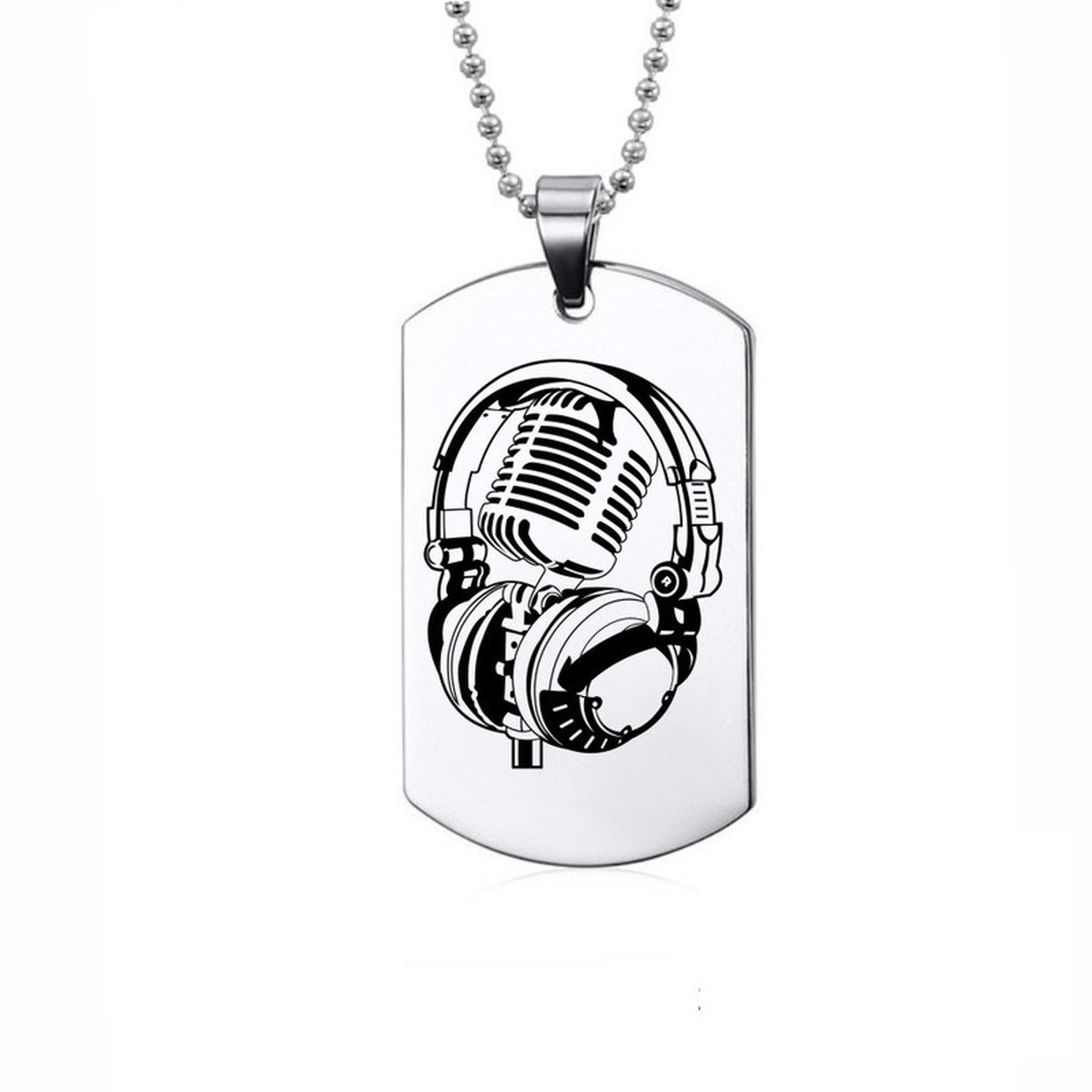 Ketting RVS - Microfoon Koptelefoon