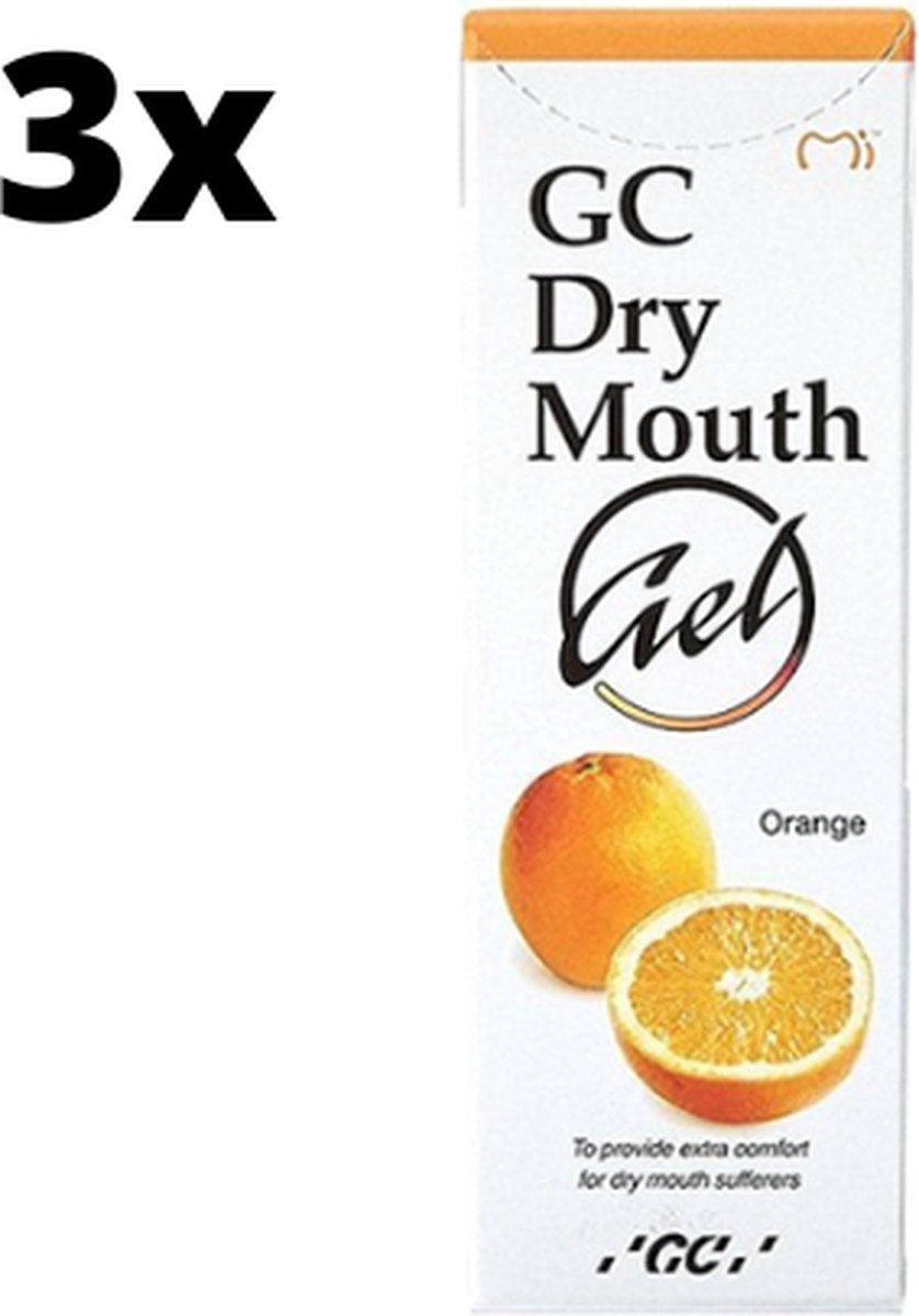 Goedkoopste GC Dry Mouth Gel Orange - 3 x 35 ml - Voordeelverpakking