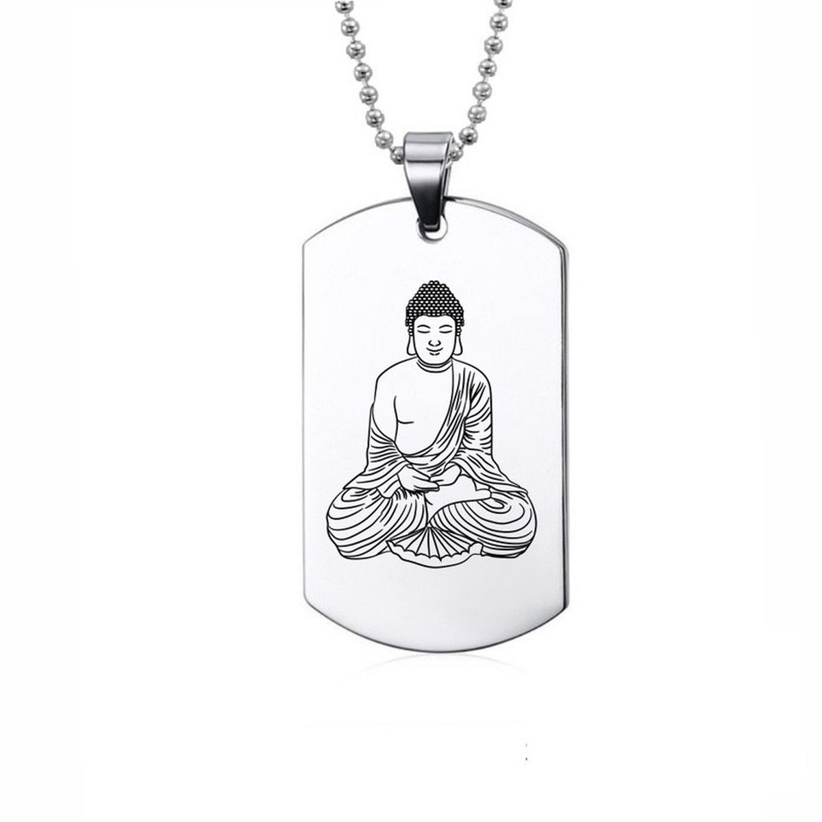 Ketting RVS - Buddha