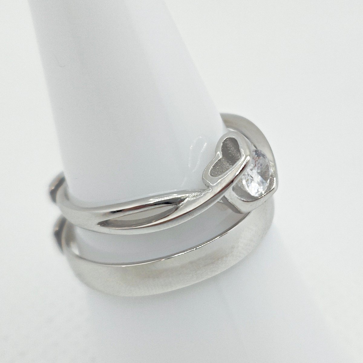 CouplesPicks liefdes ringen set | belofte ring | 925 zilver | zirkonia ...