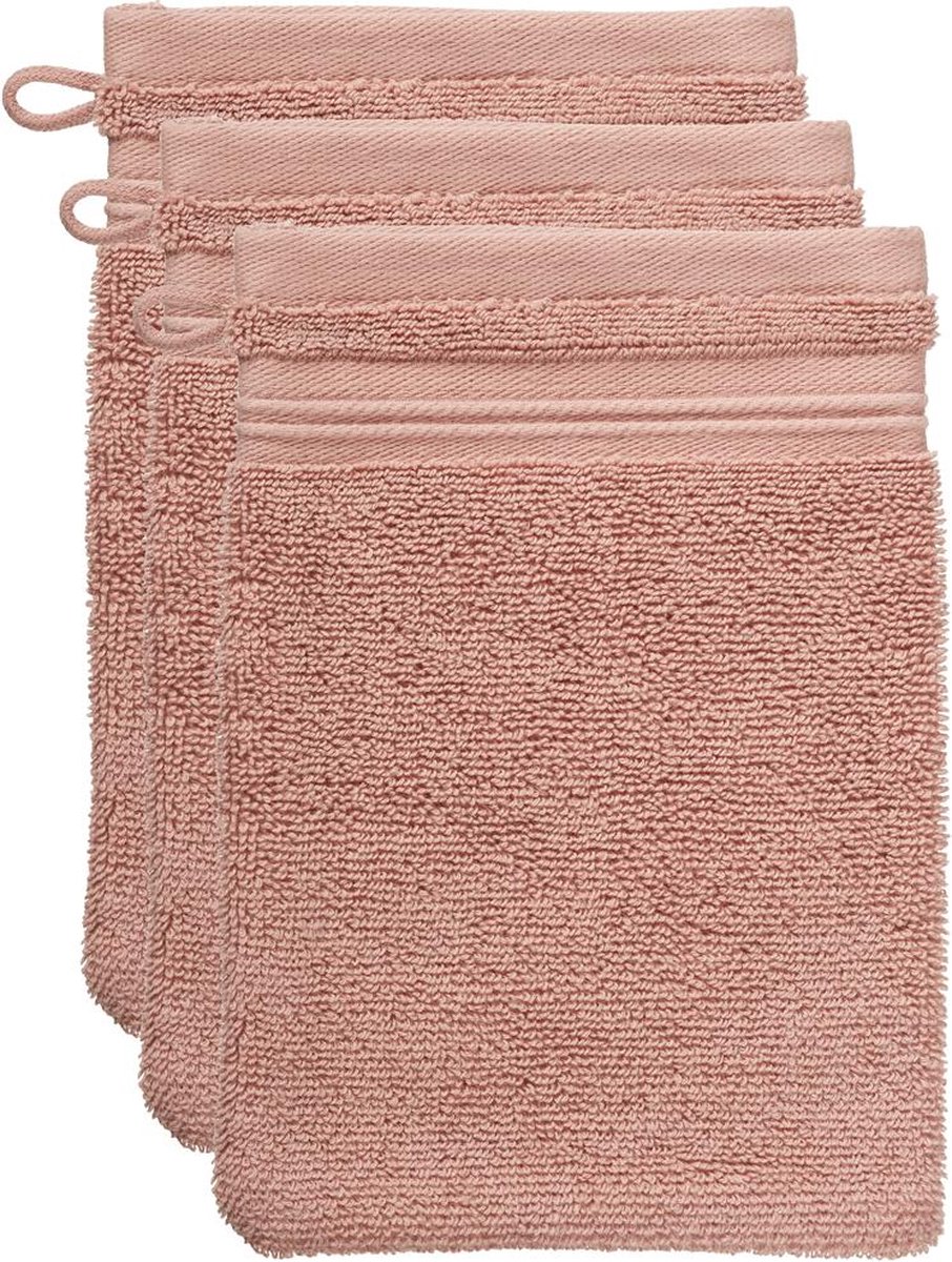 Beddinghouse Sheer set van 3 Washandjes - 16x22 cm - Zand