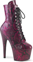 Pleaser - ADORE-1020SPWR Plateau Laarzen, Paaldans schoenen - US 8 - 38 Shoes - Roze/Zwart