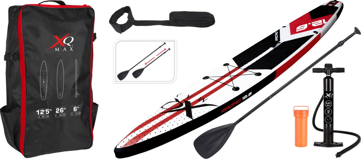 XQMax - Racing sup board - Opblaasbaar - Double layer- 381x66x15cm