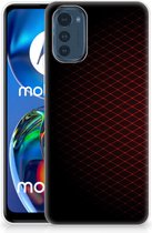 GSM Hoesje Motorola Moto E32 Backcase TPU Siliconen Hoesje Geruit Rood