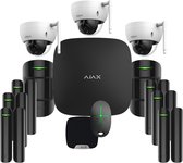Ajax alarmsysteem mega kit met 3 Dahua Full HD WiFi Dome Camera's