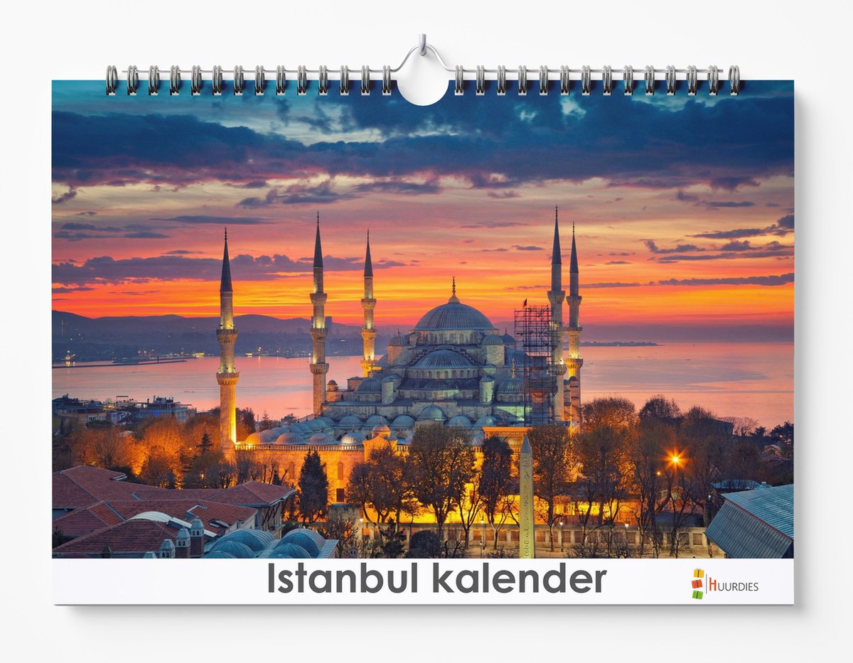Istanbul kalender XL 42 x 29.7 cm | Verjaardagskalender Istanbul | Verjaardagskalender Volwassenen