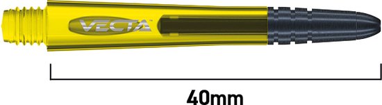 WINMAU - Vecta Dartschachten Geel, Medium - 1 set per pakket (3 Dartschachten in totaal) van Winmau — afbeelding 3