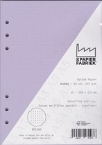 Aanvulling A5 geschikt voor o.a. Filofax, Succes Losbladige Planners 50 Vel, 120gr/m² Dotted Lavendel / Violet Papier