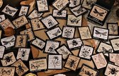 Bulletjournal stickers - Vintage Plant & Insect - 46 stuks - Washi - Vlinders - Insecten - Labels - Scrapbooking
