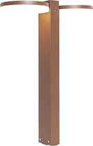 QAZQA esmee - Moderne LED Staande Buitenlamp | Staande Lamp voor buiten - 2 lichts - H 50 cm - Roestbruin - Buitenverlichting