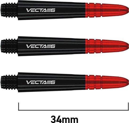 WINMAU - Vecta Blade 6 Dartschachten, Korte - 1 set per pakket (3 Dartschacht in totaal) van Winmau — afbeelding 2