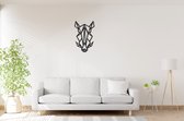 Geometrische Everzwijn - Big - Wanddecoratie - Lasergesneden - Zwart - Geometrische dieren en vormen - Houten dieren - Muurdecoratie - Line art - Wall art