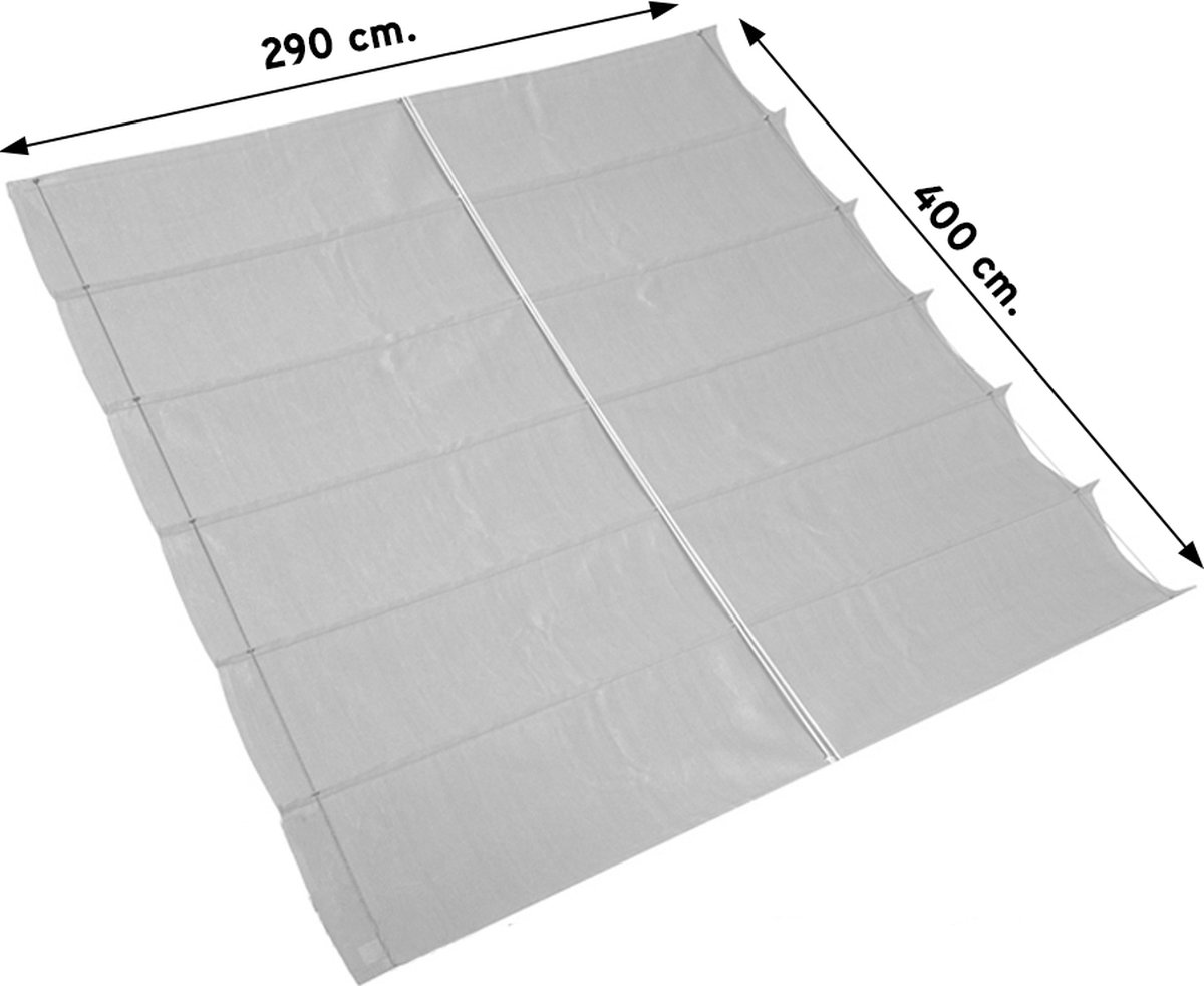 Nesling Voile d'ombrage rétractable, B290xL400cm, Anthracite