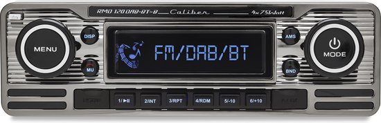 Autoradio avec DAB+ - USB - Technologie Bluetooth® 4x75Watt - Look Rétro  Chrome Noir... | bol.com