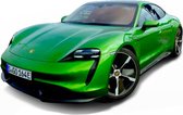 Bburago Porsche Taycan modelauto schaalmodel 1:43 groen