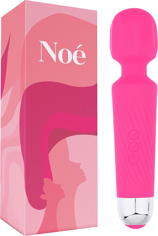 Essential Pleasure Noé - Magic Wand Vibrator - Vibrator-  Massagestaaf met Clitoris Stimulator – Vibrators voor Vrouwen – Vibrator voor Vrouwen - Roze