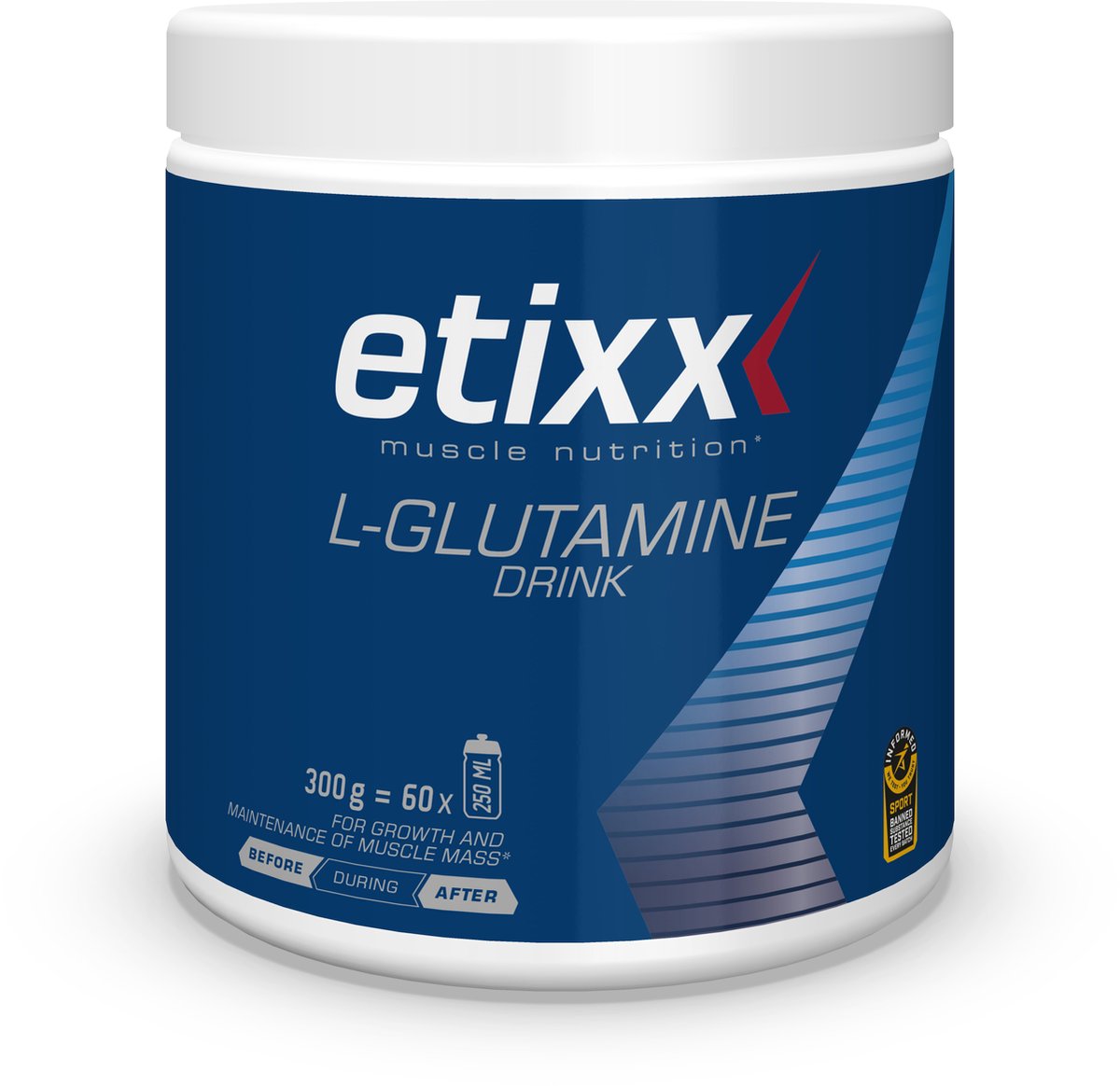 Goedkoopste Etixx L-Glutamine Drink - Muscle Nutrition - Supplementen - 300 gram - Glutaminepoeder met neutrale smaak - Zonder toegevoegde suikers - Vermindert Spierafbraak - Vegan