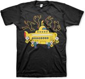 The Beatles Unisex Tshirt -XL- Yellow Submarine Zwart