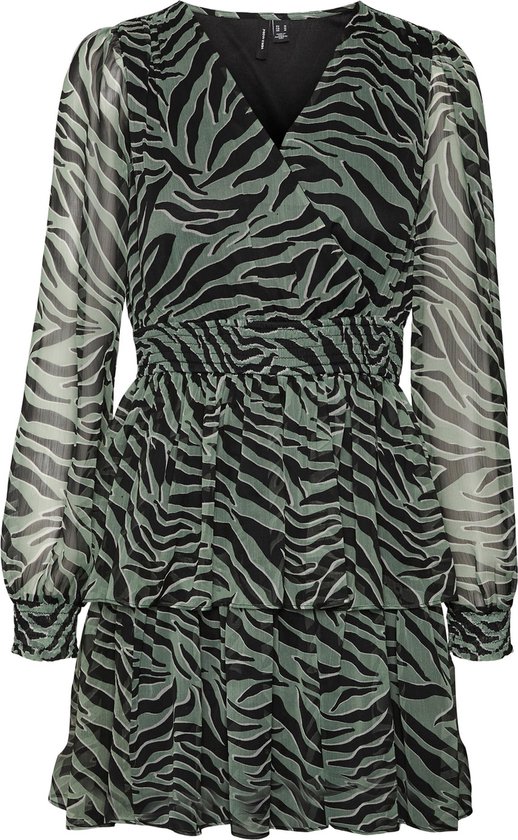 Vero Moda VMCANA L/S ABK SHIRT DRESS WVN BTQ Nero - Consegna gratuita | ! - Abbigliamento Abiti corti Donna 44,99