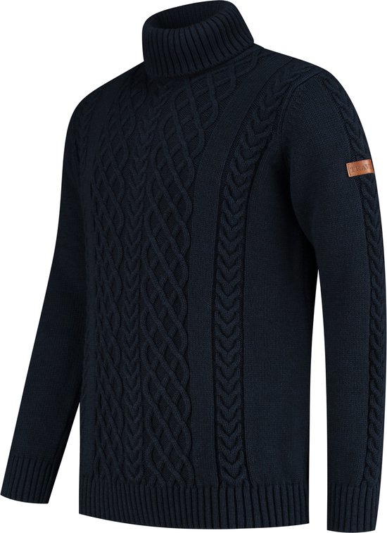 Travelin' Coltrui Oulu Heren - Gebreid kabelpatroon - Met turtle neck