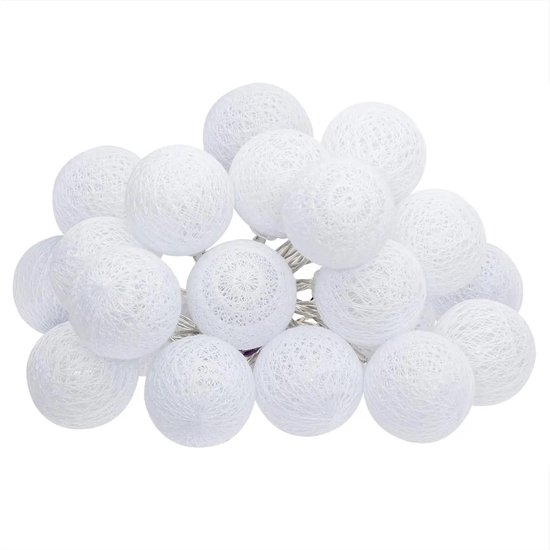 Foto: Atmosphera led slinger 20 bollen d6 cm wit 4 meter sfeerverlichting