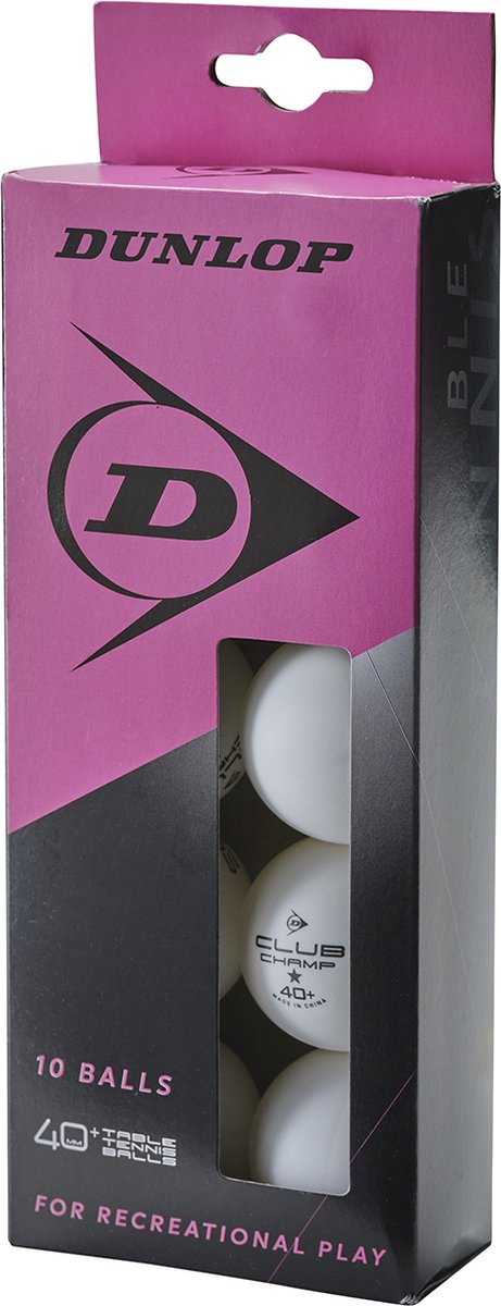 Dunlop - Tafeltennisnet -  DUNLOP 40+ 10 BALL POLYBAG