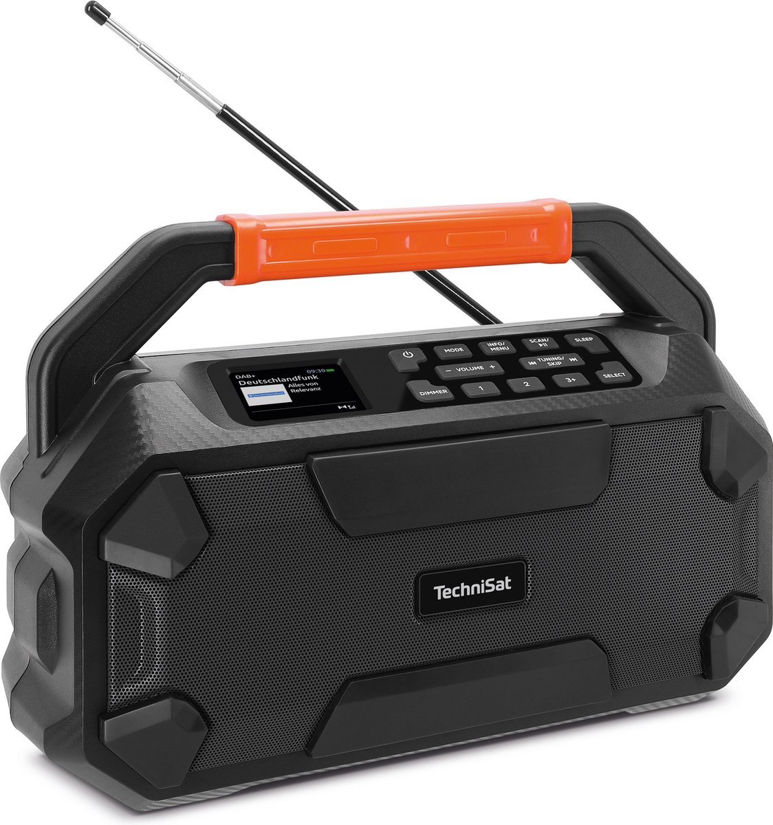 TechniSat DIGITRADIO 231 - DAB+ / FM outdoor radio met oplaadbare batterij en bluetooth - zwart
