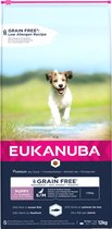Bol.com Eukanuba Pup & Junior Small Medium Grain Free Zeevis - Puppy-Hondenvoer - 12 kg aanbieding