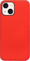 ADEL Siliconen Back Cover Softcase Hoesje Geschikt voor iPhone 14 Plus - Rood