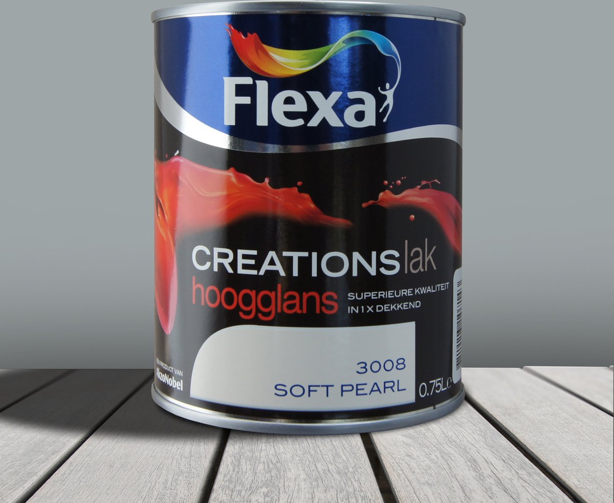 Flexa Creations Lak Hoogglans 3008 Soft Pearl 0,75 Ltr