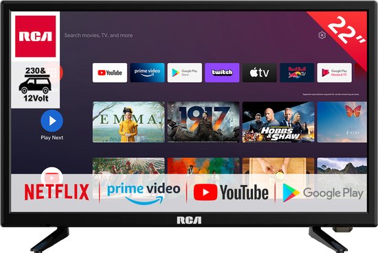 RCA RS22H2C - Android Smart tv - 22 inch - FHD LED - Ingebouwde Chromecast  - HDMI -... | bol