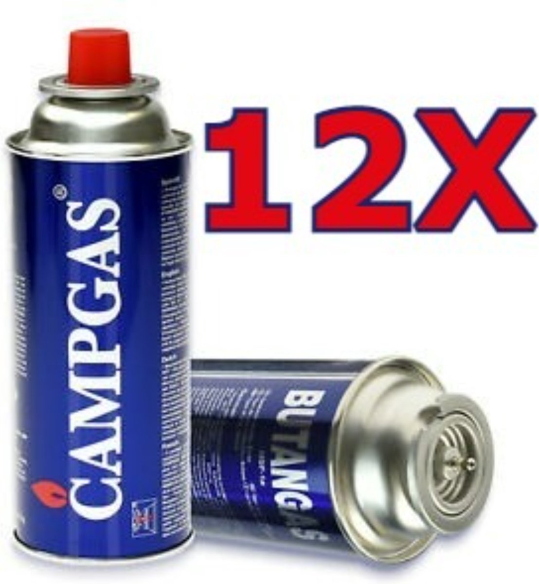 Borvat®| 12stuks - Butaangaspatronen - Campinggasfornuis - Bunsenbrander 227g Butaangas