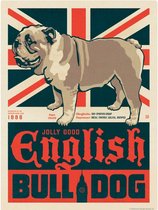 Wandbord - English Bull Dog