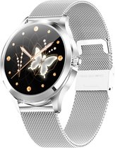 Bizoule Smartwatch Dames Zilver - HD Full-Touchscreen - Horloge Dames - Android en IOS