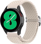 YONO Nylon Stretch Bandje 22mm - Horlogebandje geschikt voor Samsung Galaxy Watch 46mm / 3 (45mm) / Gear s3 - Polar Vantage M2 / Grit X - Huawei Watch GT 3 (pro) / 2 - Amazfit GTR - Champagne