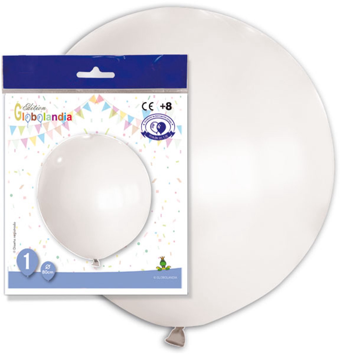 GLOBOLANDIA - Reusachtige witte ballon