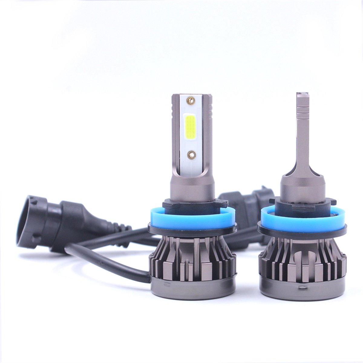 XEOD H8, H9 & H11 Mini LED lampen – Auto Verlichting Lamp – Dimlicht en Grootlicht - 2 stuks – 12V