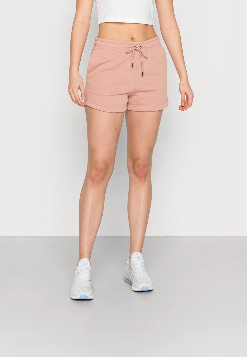 Nike W NSW Club FLC MR Short Sportbroek Dames Roze