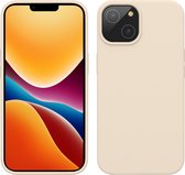 kwmobile phone case for Apple iPhone 14 - Coque avec revêtement en silicone - Coque pour smartphone en crème